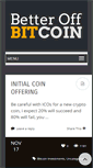 Mobile Screenshot of betteroffbitcoin.com